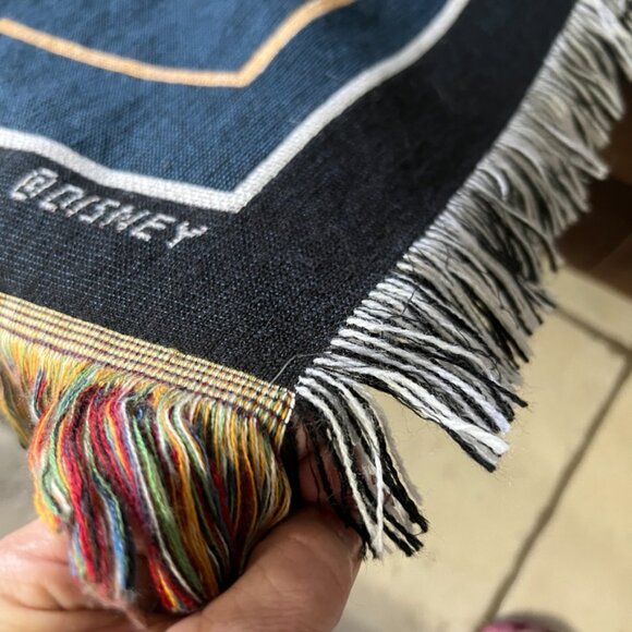 Disney Magic Kingdom Tapestry Woven Throw Blanket Mickey Castle Fireworks 46x56 - Picture 8 of 10